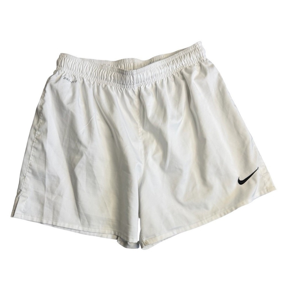 Nike Dri Fit Shorts Adult Small White Athletic Training Running 4" Inseam - Picture 1 of 4